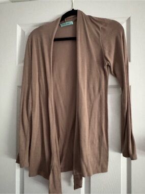 Chris & Carol Tan Open-Front Women's Cardigan